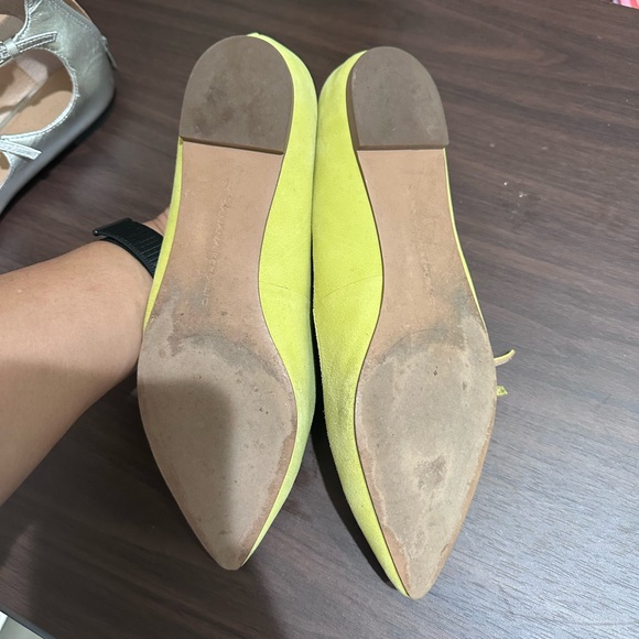 Lime Green Women's Ballet Flats - Picture 2 of 2